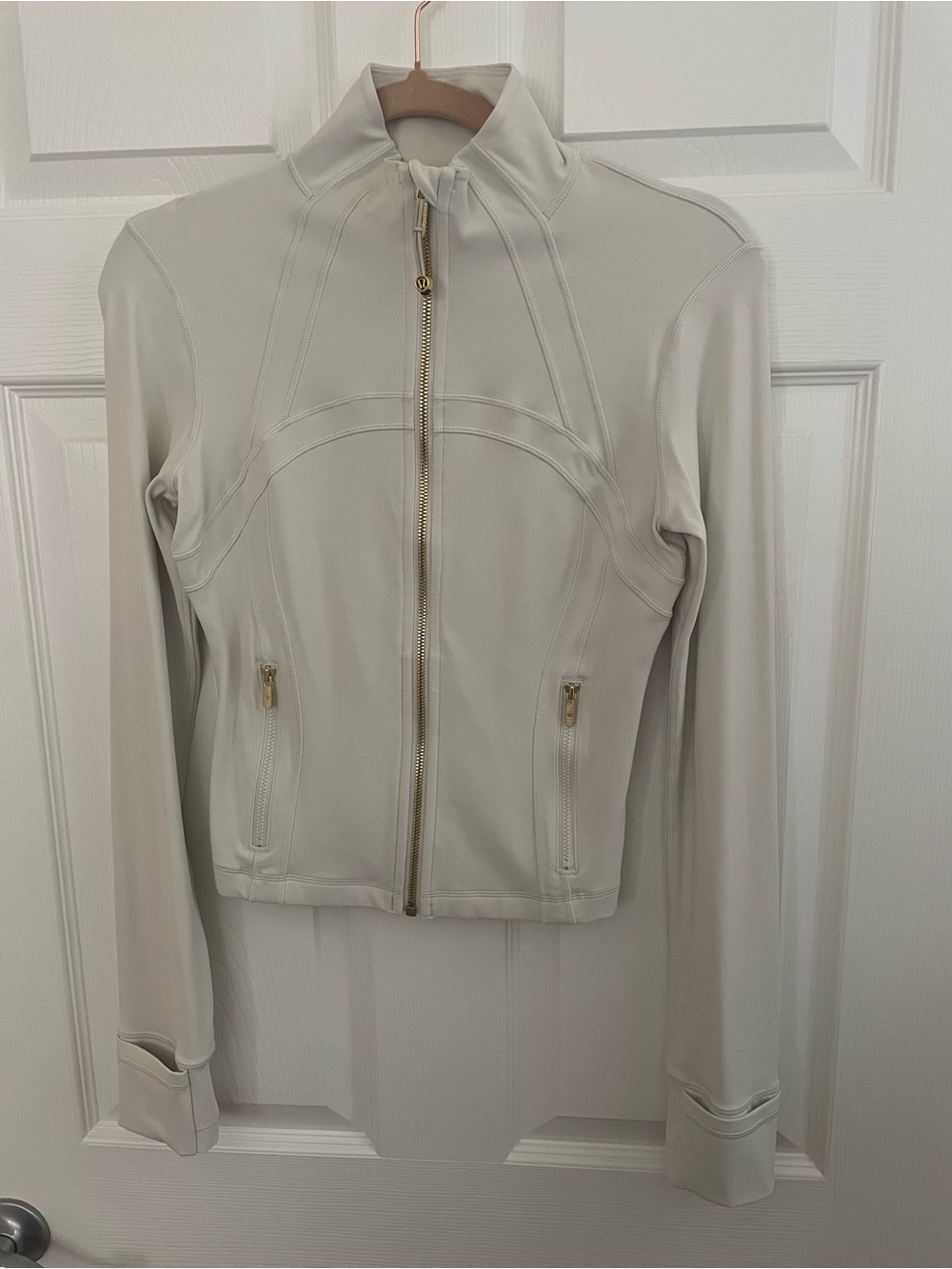 Lululemon Define Cropped Nulu Jacket- Bone